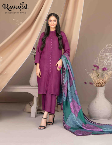 3 PIECE JACQUARD VISCOSE SUIT, D-5022