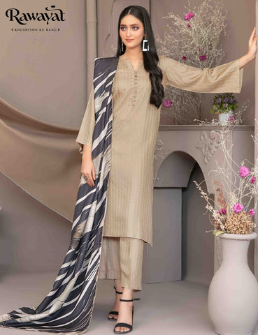 3 PIECE JACQUARD VISCOSE SUIT, D-5021