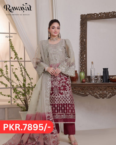 RAWAYAT UNSTITCHED SQ-1113