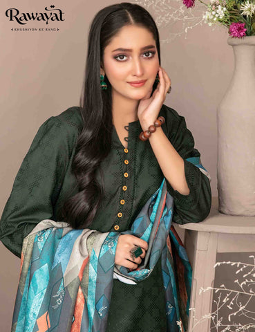 3 PIECE JACQUARD VISCOSE SUIT, D-5023