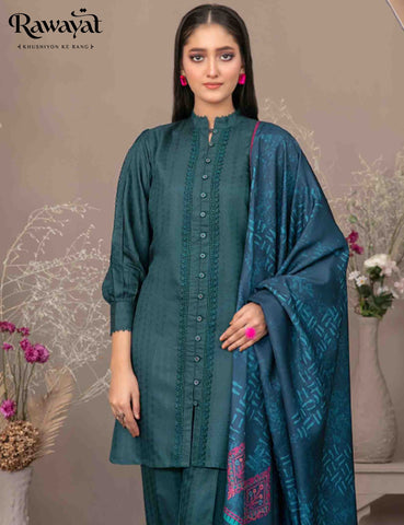 3 PIECE JACQUARD VISCOSE SUIT, D-5090