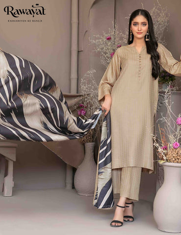 3 PIECE JACQUARD VISCOSE SUIT, D-5021